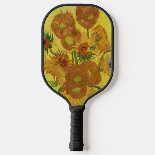 Vincent van Gogh - Vase mit fünfzehn Sonnenblumen Pickleball Schläger (Rückseite)