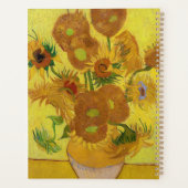 Vincent van Gogh - Vase mit fünfzehn Sonnenblumen Planer (Rückseite)