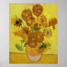 Vincent van Gogh - Vase mit fünfzehn Sonnenblumen Poster