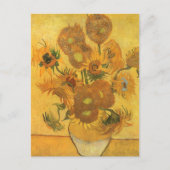 Vincent van Gogh - Vase mit fünfzehn Sonnenblumen Postkarte (Vorderseite)