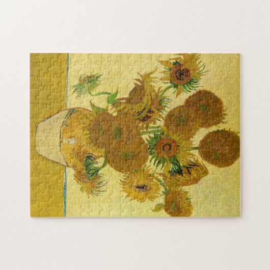 Vincent van Gogh - Vase mit fünfzehn Sonnenblumen Puzzle (Horizontal)