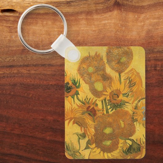 Vincent van Gogh - Vase mit fünfzehn Sonnenblumen Schlüsselanhänger (Vorderseite)