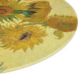Vincent van Gogh - Vase mit fünfzehn Sonnenblumen Schneidebrett (Ecke)