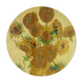 Vincent van Gogh - Vase mit fünfzehn Sonnenblumen Schneidebrett (Vorderseite)