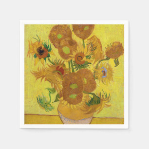 Vincent van Gogh - Vase mit fünfzehn Sonnenblumen Serviette