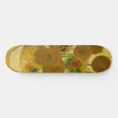 Vincent van Gogh - Vase mit fünfzehn Sonnenblumen Skateboard (Horizontal)