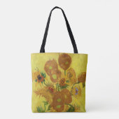 Vincent van Gogh - Vase mit fünfzehn Sonnenblumen Tasche (Rückseite)