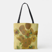 Vincent van Gogh - Vase mit fünfzehn Sonnenblumen Tasche (Rückseite)