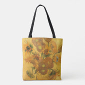 Vincent van Gogh - Vase mit fünfzehn Sonnenblumen Tasche (Rückseite)