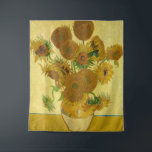 Vincent van Gogh - Vase mit fünfzehn Sonnenblumen Wandteppich<br><div class="desc">Vase mit 15 Sonnenblumen / Vase avec quinze turnesols - Vincent Van Gogh,  August 1888 - Sonnenblumen 1888,  Fassung (F454)</div>