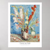 Vincent van Gogh Vase mit Gladioli und Asters Poster (Vorne)