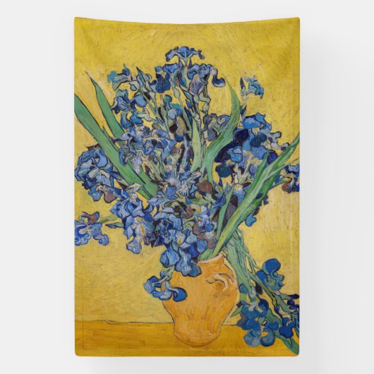 Vincent van Gogh - Vase mit Iren Banner (Vertikal)