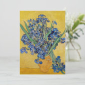 Vincent van Gogh - Vase mit Iren Dankeskarte (Stehend Vorderseite)