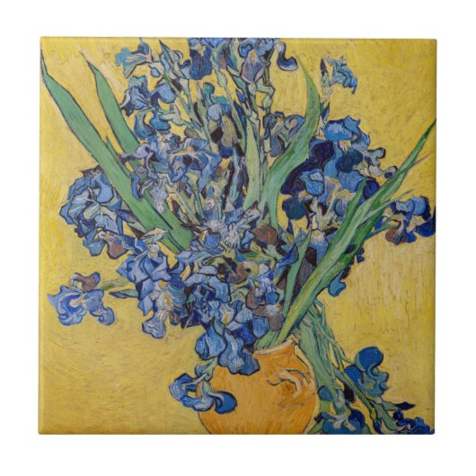 Vincent van Gogh - Vase mit Iren Fliese (Vorderseite)