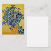 Vincent van Gogh - Vase mit Iren Mitteilungskarte (Vorne/Hinten)