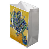 Vincent van Gogh - Vase mit Iren Mittlere Geschenktüte (Rückseite Schrägansicht)