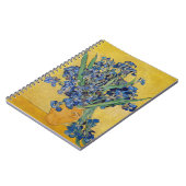Vincent van Gogh - Vase mit Iren Notizblock (Linke Seite)