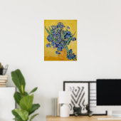 Vincent van Gogh - Vase mit Iren Poster (Heimbüro)