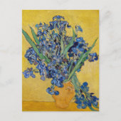 Vincent van Gogh - Vase mit Iren Postkarte (Vorderseite)