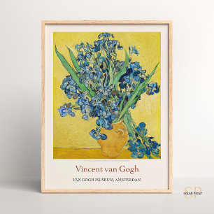 Vincent van Gogh Vase mit Irisgelben Kunstdrucken Poster