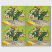Vincent Van Gogh Vase mit Oleandern und Büchern Geschenkpapier (Flach)