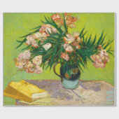 Vincent Van Gogh Vase mit Oleandern und Büchern Geschenkpapier (Flach)