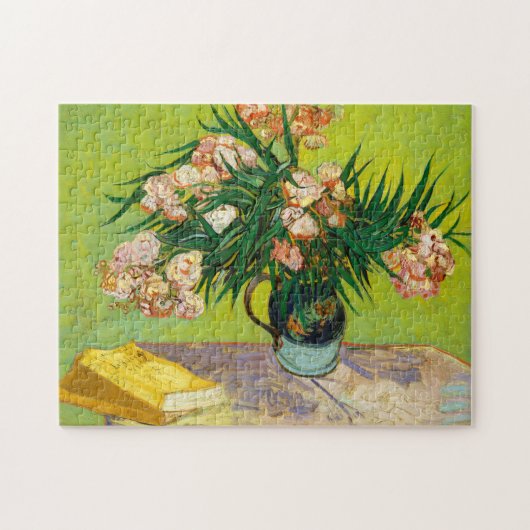 Vincent Van Gogh Vase mit Oleandern und Büchern Puzzle (Horizontal)