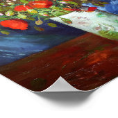Vincent Van Gogh Vase mit Red Poppies Fine Art Poster (Ecke)