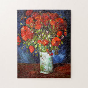 Vincent Van Gogh Vase mit Red Poppies Fine Art Puzzle