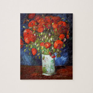 Vincent Van Gogh Vase mit Red Poppies Fine Art Puzzle