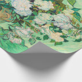 Vincent Van Gogh Vase mit rosa Roses Fine Art Geschenkpapier (Ecke)