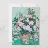 Vincent Van Gogh - Vase mit Rose, 1890 Dankeskarte (Vorderseite)