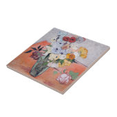 Vincent van Gogh - Vase mit Rose und Anemonen Fliese (Seite)