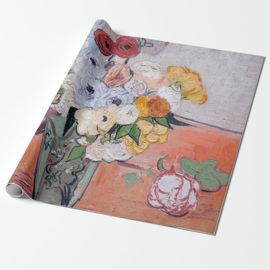 Vincent van Gogh - Vase mit Rose und Anemonen Geschenkpapier (Ungerollt)