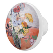 Vincent van Gogh - Vase mit Rose und Anemonen Keramikknauf (Rechts)