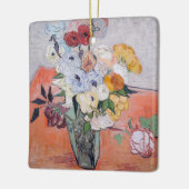 Vincent van Gogh - Vase mit Rose und Anemonen Keramikornament (Links)