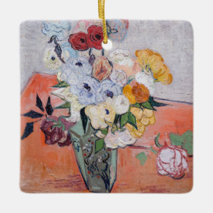 Vincent van Gogh - Vase mit Rose und Anemonen Keramikornament