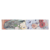 Vincent van Gogh - Vase mit Rose und Anemonen Kurzer Tischläufer (Horizontal)