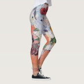 Vincent van Gogh - Vase mit Rose und Anemonen Leggings (Rechts)