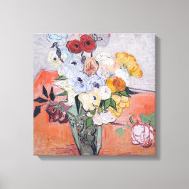 Vincent van Gogh - Vase mit Rose und Anemonen Leinwanddruck