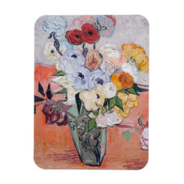 Vincent van Gogh - Vase mit Rose und Anemonen Magnet
