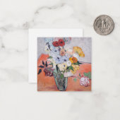 Vincent van Gogh - Vase mit Rose und Anemonen Mitteilungskarte (Vorderseite/Rückseite Beispiel)