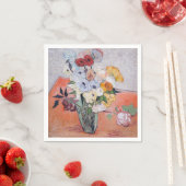 Vincent van Gogh - Vase mit Rose und Anemonen Serviette (Beispiel)