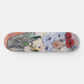 Vincent van Gogh - Vase mit Rose und Anemonen Skateboard (Horizontal)