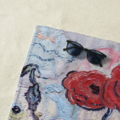 Vincent van Gogh - Vase mit Rose und Anemonen Strandtuch (Beispiel)