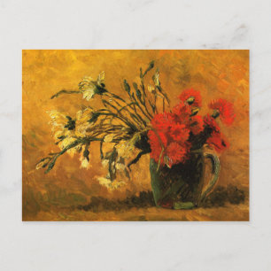 Vincent Van Gogh - Vase mit roten Nelken Postkarte