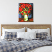 Vincent Van Gogh Vase mit roten Pfefferchen Blumen Leinwanddruck (Insitu (Schlafzimmer))