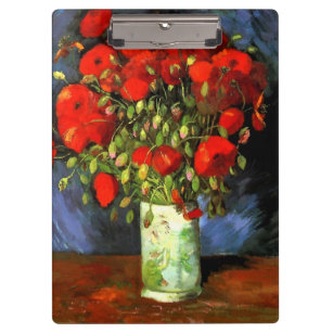Vincent Van Gogh Vase mit roten Pflaumen Klemmbrett
