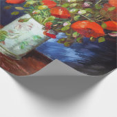 Vincent Van Gogh Vase mit roten Poppies Geschenkpapier (Ecke)