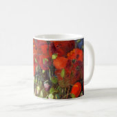 Vincent Van Gogh Vase mit roten Poppies Kaffeetasse (VorderseiteRechts)